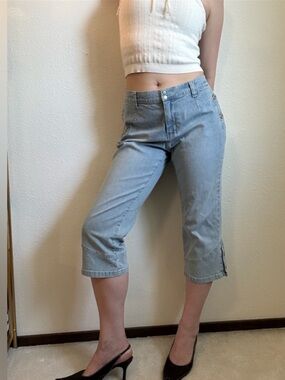 Y2K Tommy Hilfiger Mid Rise Denim Capris